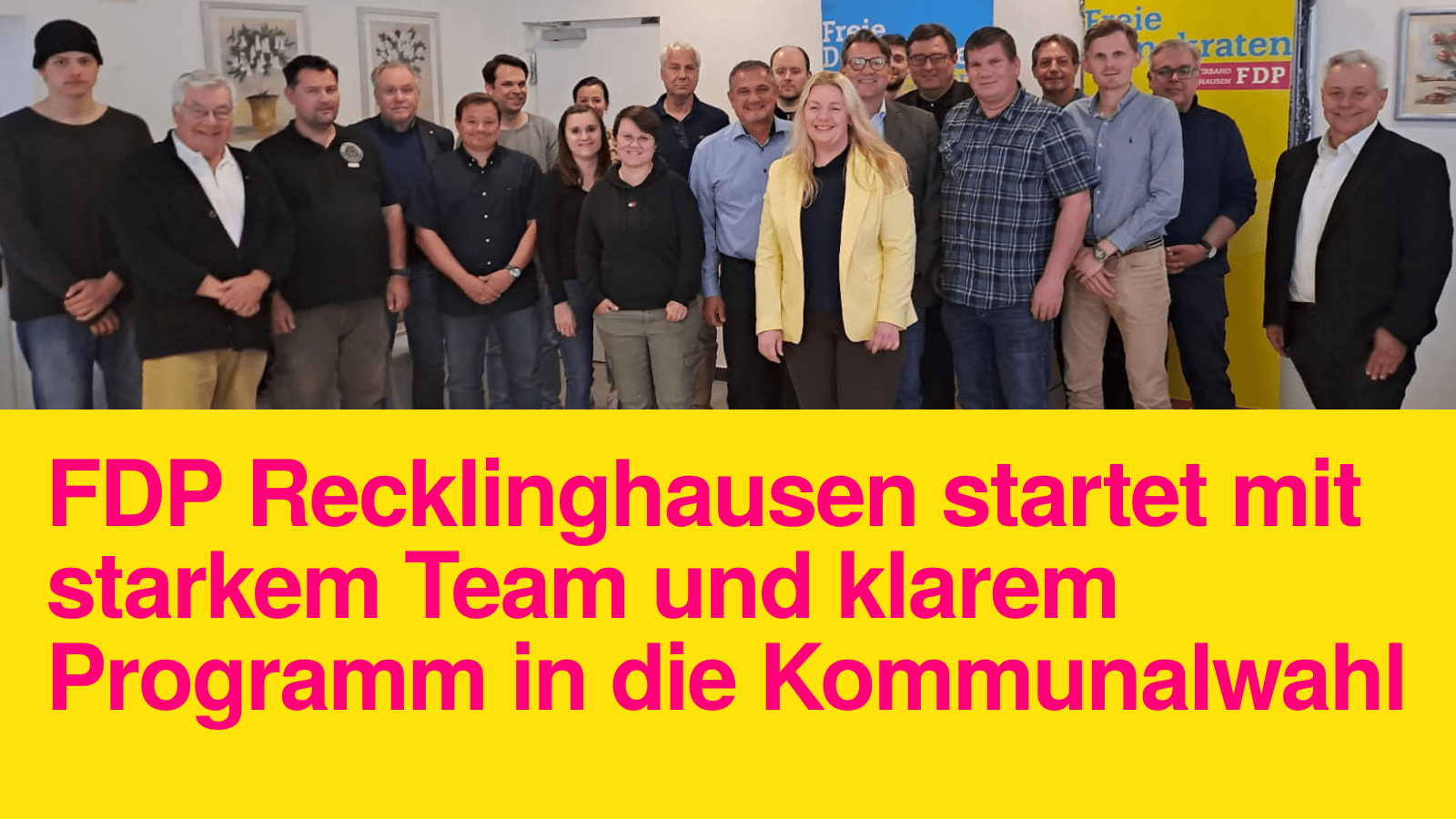 Wahlversammlung der FDP Recklinghausen Mai 2025