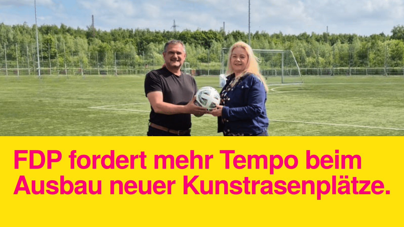 FDP fordert mehr Tempo beim Ausbau neuer Kunstrasenplätze