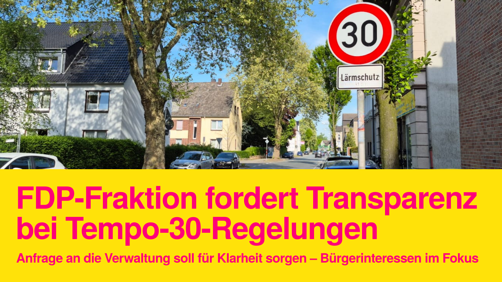 Tempo 30 in Recklinghausen